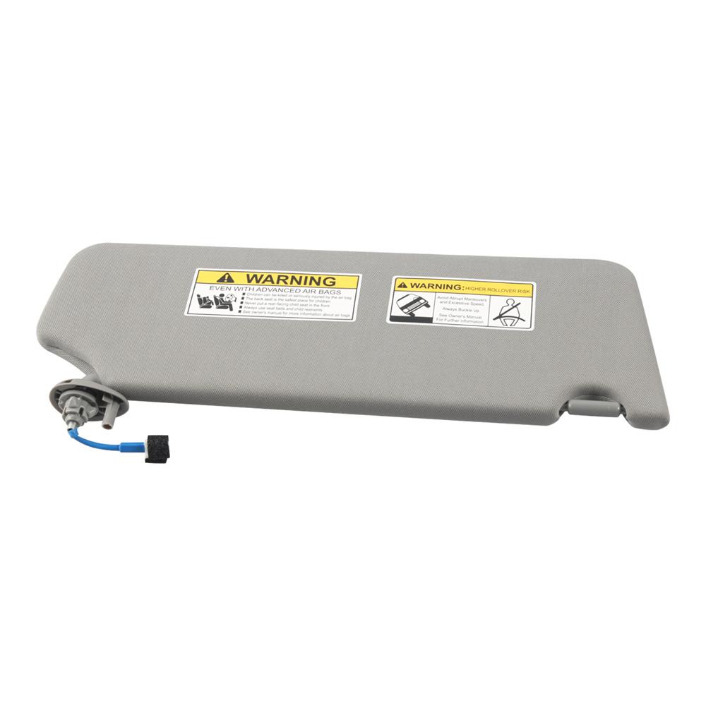 83280TG7A12ZB Left Driver Side Sun Visor Gray for Honda Pilot Ridgeline 2017-22