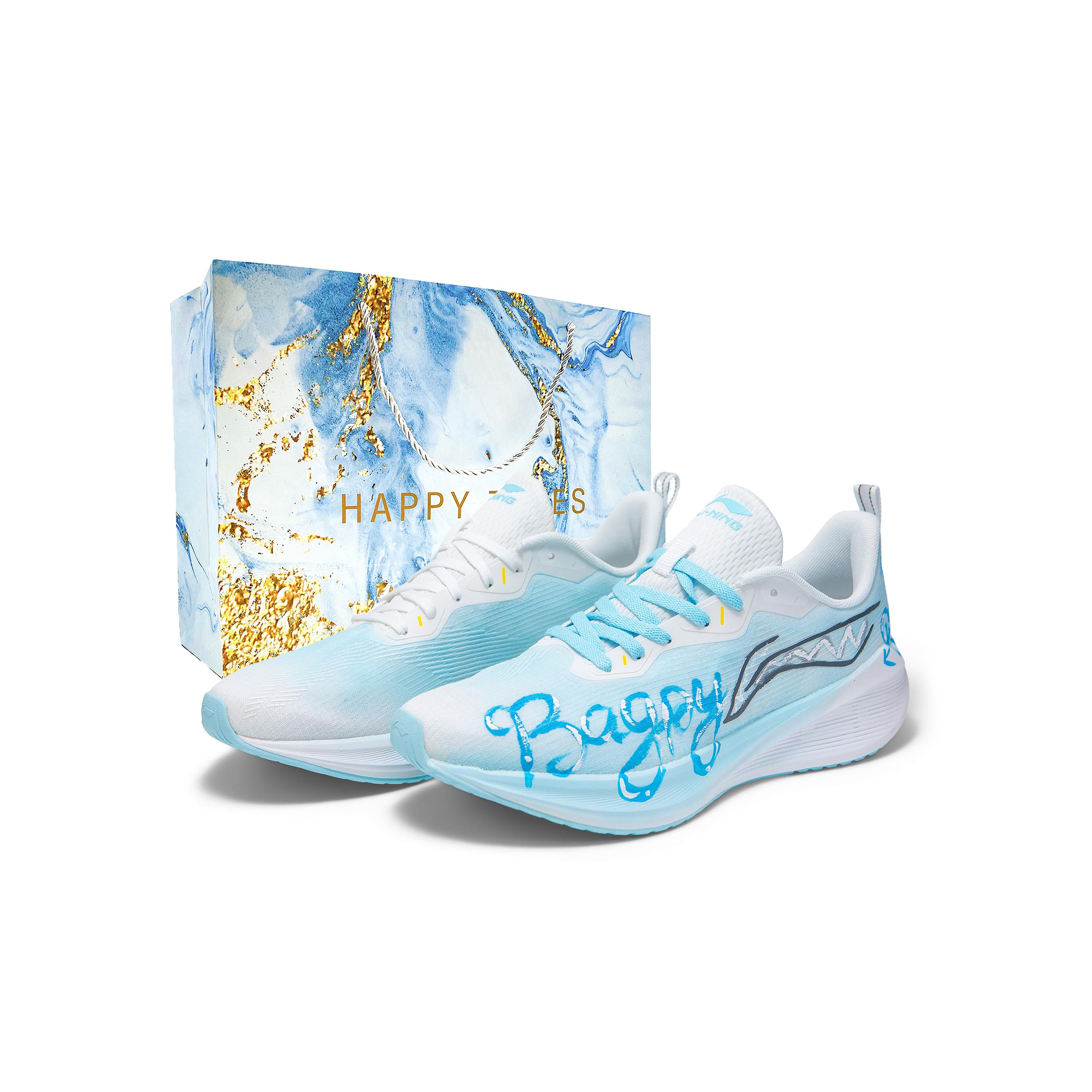 Li Ning Wuyue Нескользящие, износостойкие, дышащие низкие кроссовки для бега мужские синие ARST003-1(Team1326-LD) 45