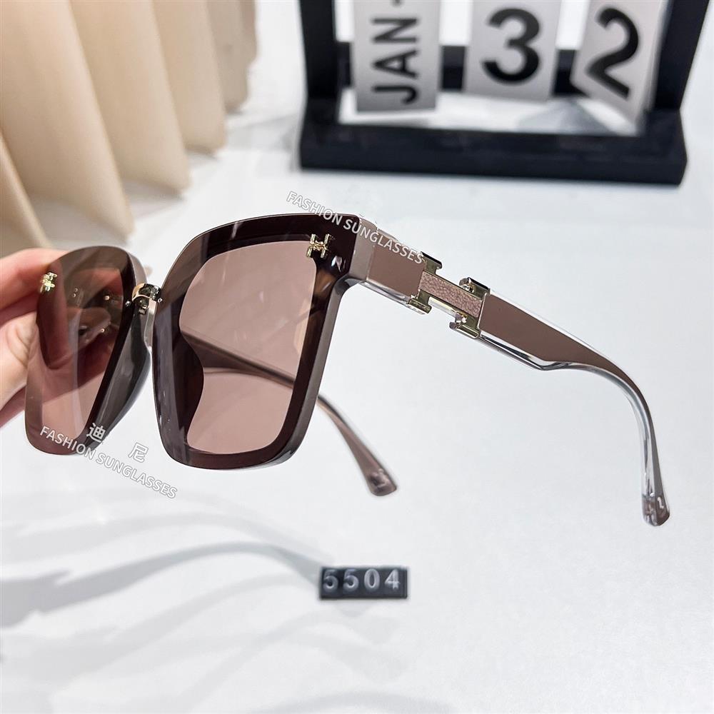 2025 new European and American large frame sunglasses women polarized sunglasses Xiaohongshu Douyin Internet celebrity live broadcast explosion