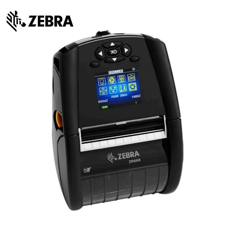 Zebra ZR668 Portable Bluetooth Barcode Label Printer