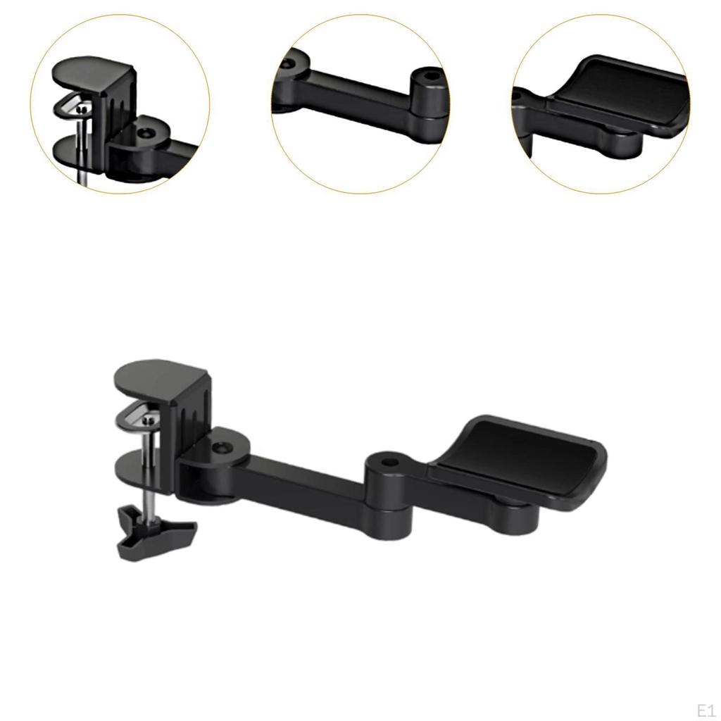 Adjustable Arm Rest for Desk,Arm Support Rotating Elbow Platform Ergonomic Clamp On Armrest