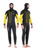 Substar Unisex 7mm Hooded Fleece-Lined Wetsuit for Cold Water Surfing and Diving