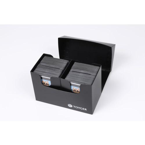TOYGER Dual Deck Case, Nesting, Versatile, Large Capacity Deck Case with Two Separators (Black)