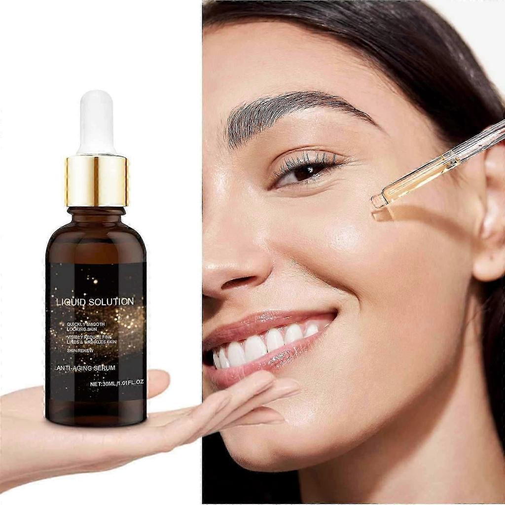 Anti-Aging Face Serum, Liquid Solution Intensely Firms Skin, Smoothes Wrinkles & Fine Lines
