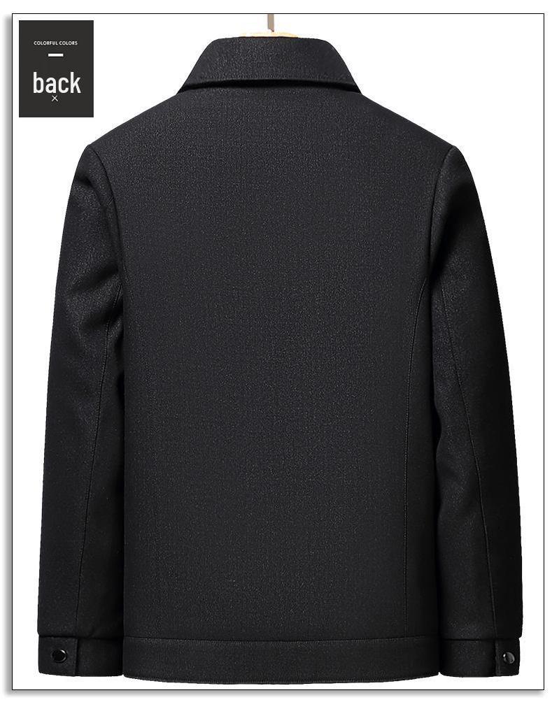 2025 Men's Autumn/Winter Thickened Outerwear Set for Middle-Aged and Elderly Dads and Grandpas