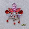Self-Adhesive Children's Colorful Eyebrow Stickers for Stage Performance and Princess Makeup with Ancient Costume Style Tassels.