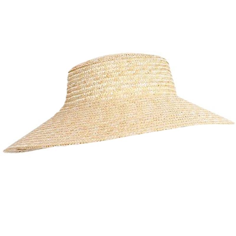 Woven Straw Bonnet Hat for Women Breathable Lace Ribbon Fisherman Hat French Headwear Beach Vacation Sunproof Caps
