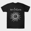 Herr Svart Tryckt T-shirt Alice In Chains Band Vintage No-Cut Transferpapperstryck Bomulls-T-shirt