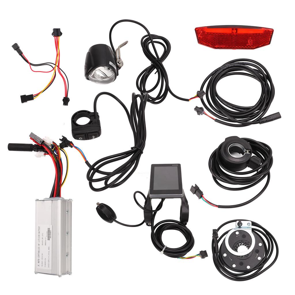 25A Electric Bike Motor Controller Set with GD06 Meter Lights Switch Brushless Motor Controller LCD