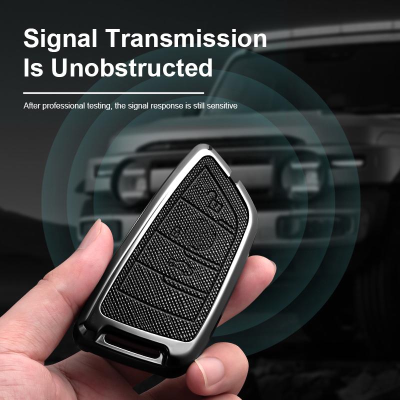 Zinc Alloy Leather Car Key Fob Case For Bmw 1 3 5 7 Series 530I X1 X3 X4 X5 F10 F15 F16 F20 F30 F18 F25 M3 M4 E34 Auto Parts