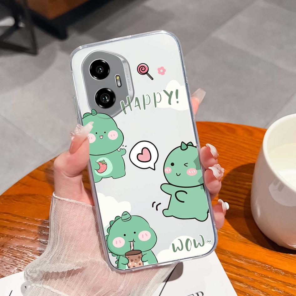 Silicone Soft TPU For Huawei Honor 300 Pro 70 200 Lite X5B Plus X6 X6B X6S X8 Back Cover Fashion Pink Bow Tie Pattern Transparent Anti Slip For Huawei