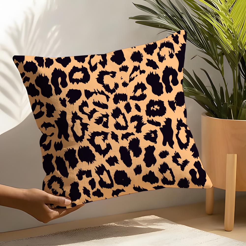 

leopard print texture Pillow Case Home Living Room Decoration Linen Pillow Cases Cushion Cover 30X30cm