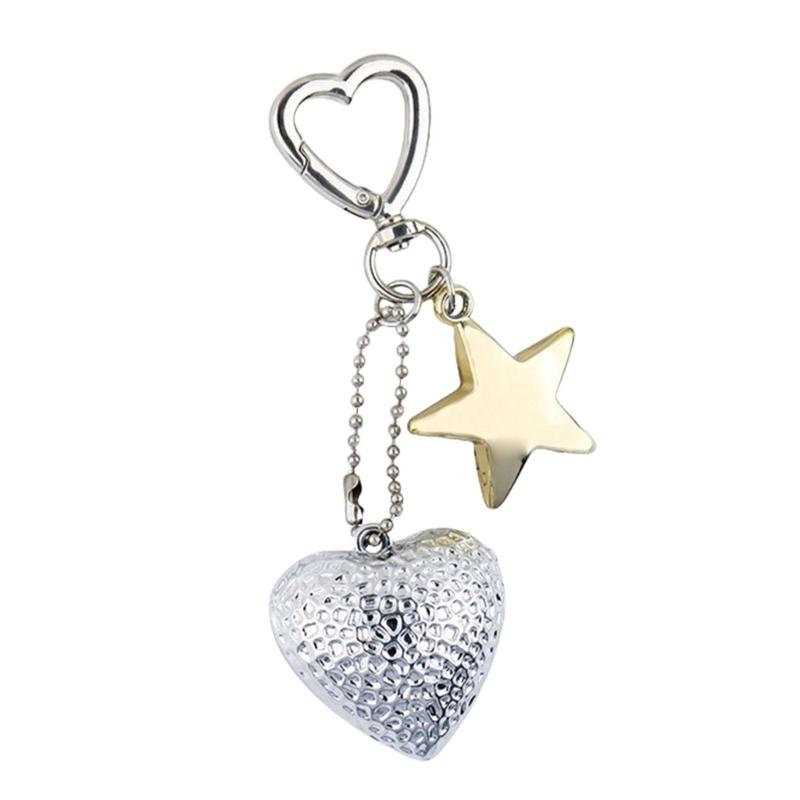 Unique Strawberry Star Keychain Charm Keyring For Girls Women s Fashion Bag Pendant for Handbag And Backpack Accessory