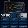 ELECOM VK300S Gaming Keyboard Silver Speed USB V-custom (US Layout), Wired, RGB, Tenkeyless, 65% Mechanical, Switches, Linear, Port, Black,