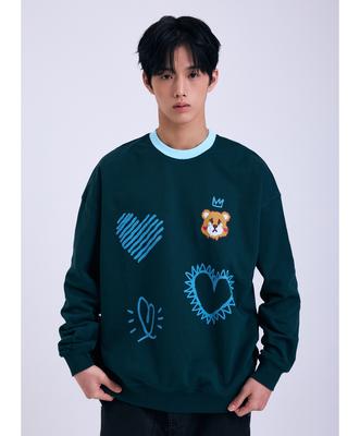 MISTER CHILD Love Bear Sweatshirt Green