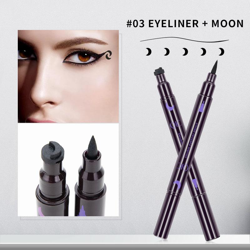 

Двусторонняя украшенная подводка для глаз Star Moon, водонепроницаемая, быстросохнущая, долговечная, для макияжа, не размазывается, подводка для глаз #4