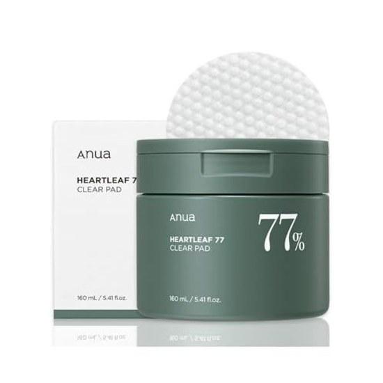 ANUA Dokudami 77 Clear Pad (70 Sheets) Cleansing Lotion Wipe Toner Exfoliation Pore Care Moisture Hydration Sensitive Skin Oily Combination Skincare