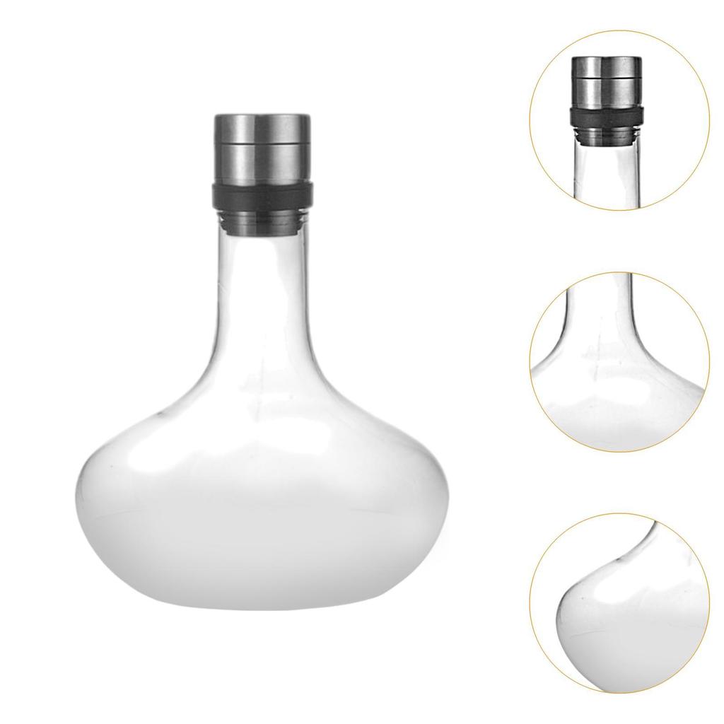 Red Wine Decanter Multifunctional Glass for Kitchen Restaurant Cafe Style B