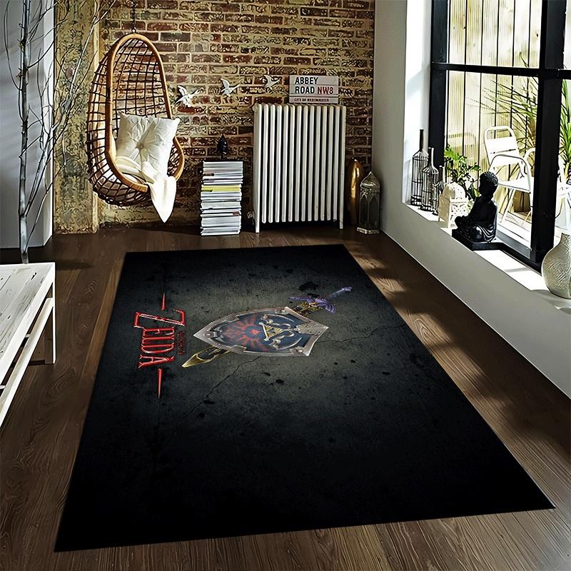 Legend of Zelda Iconic Sword Rug Suitable for Use As an Anti-slip Game Mat for Living Room and Bedroom Sofas