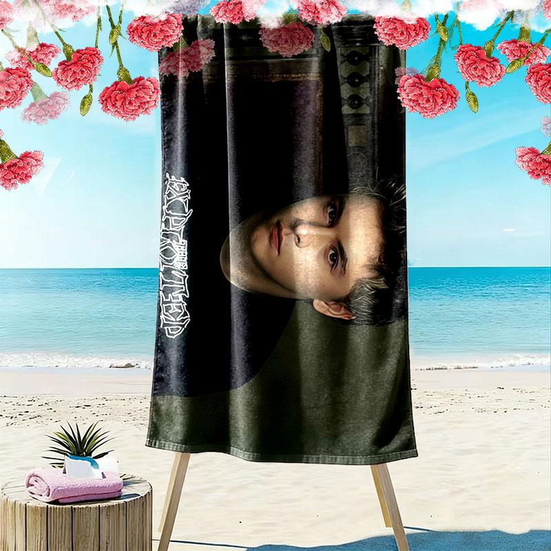 Gustav Schafer Print Beach Towel, Large Soft Quick Dry Towel for Beach Camping Swimming