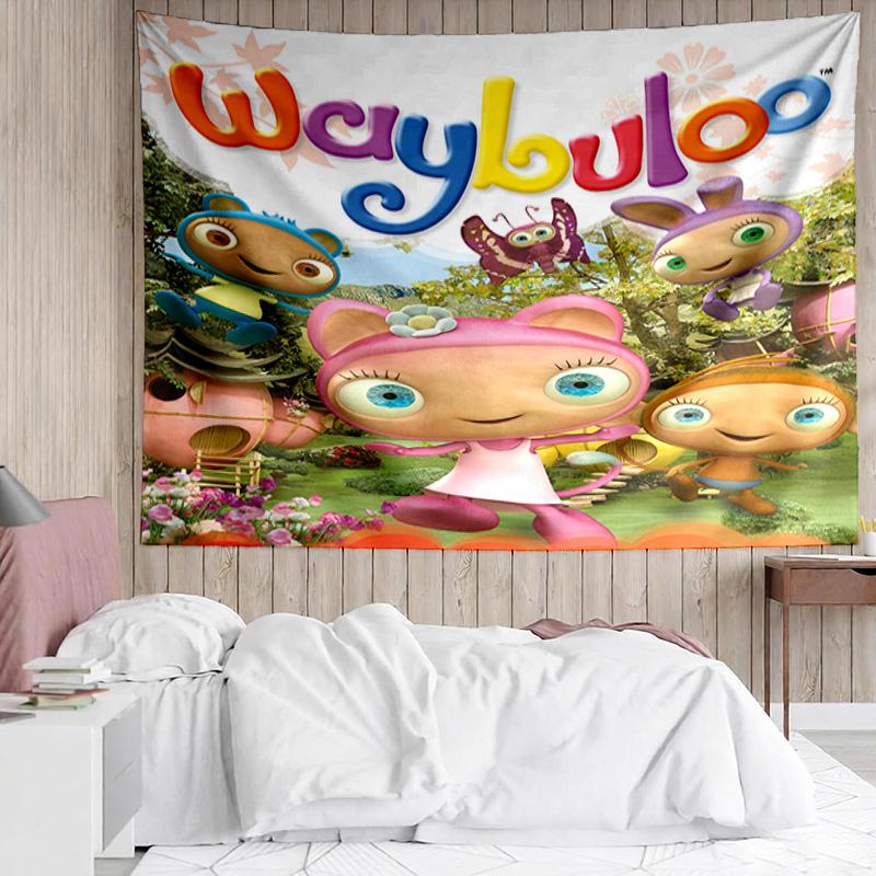1PC Waybuloo Adventures Tapestry Accessories Playroom Tapestry, for Bedroom,Livingroom, Dormitory Room Wall Decor Fan Birthday Gifts