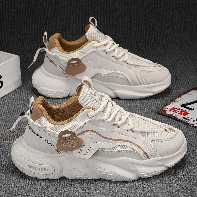 Men Spring Autumn Sports Sneakers Comfortable NonSlip Men's Non Slip Outdoor Running Shoes Elasticity Platform Basketball Athletic Tenis Masculino