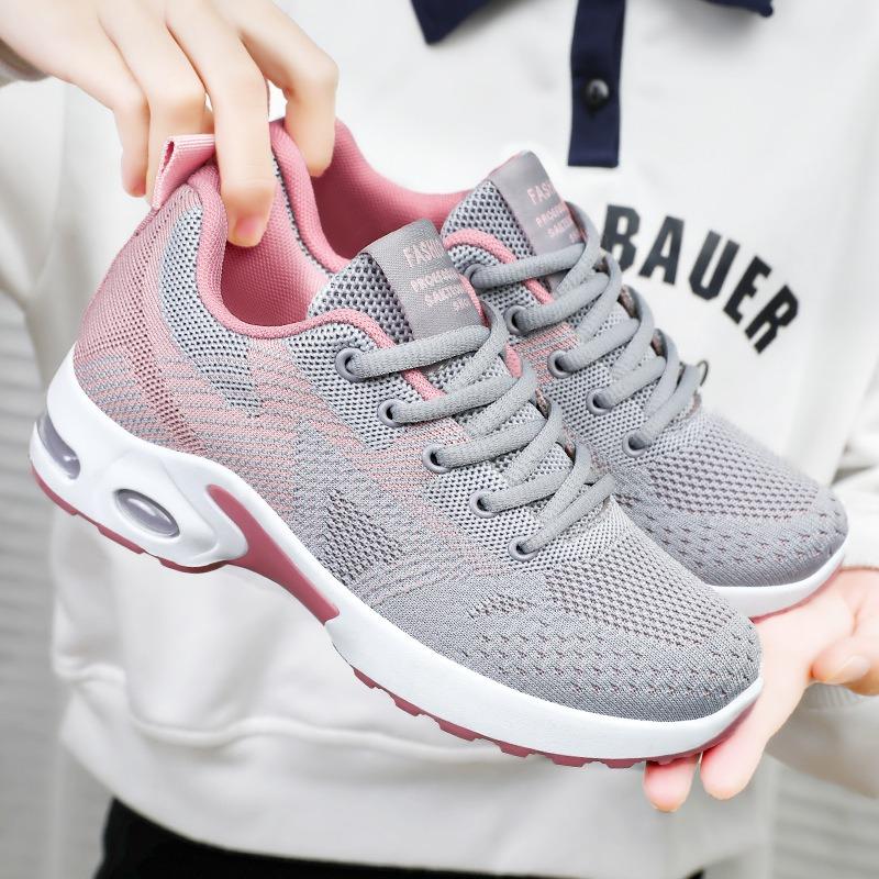 Shoes Women's Shoes Sports Shoes New Large Size Soft Sole Air Cushion Running Shoes Mesh Breathable Casual Shoes