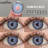 Eyeshare 2pcs Color Contact Lenses for Eyes Aurora Blue Green Colored Lenses Yearly Cosmetic Contact Lens for Eyes Beauty Makeup