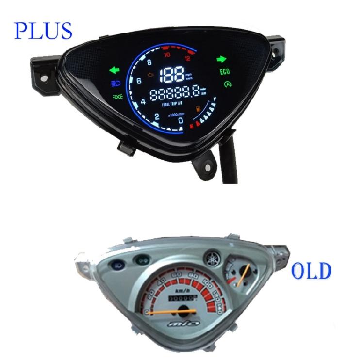 Multifunctional Clear Large Display Motorcycle Dashboard with Speedometer Gauge 12V Accurate Readings for Mio110 SPORTY