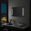Bathroom Wall Mirror with LED Lights 100 x 60 cm