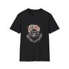 Gorilla Flower Crown Watercolor Nature Black Tee Aesthetic Graphic T-Shirt