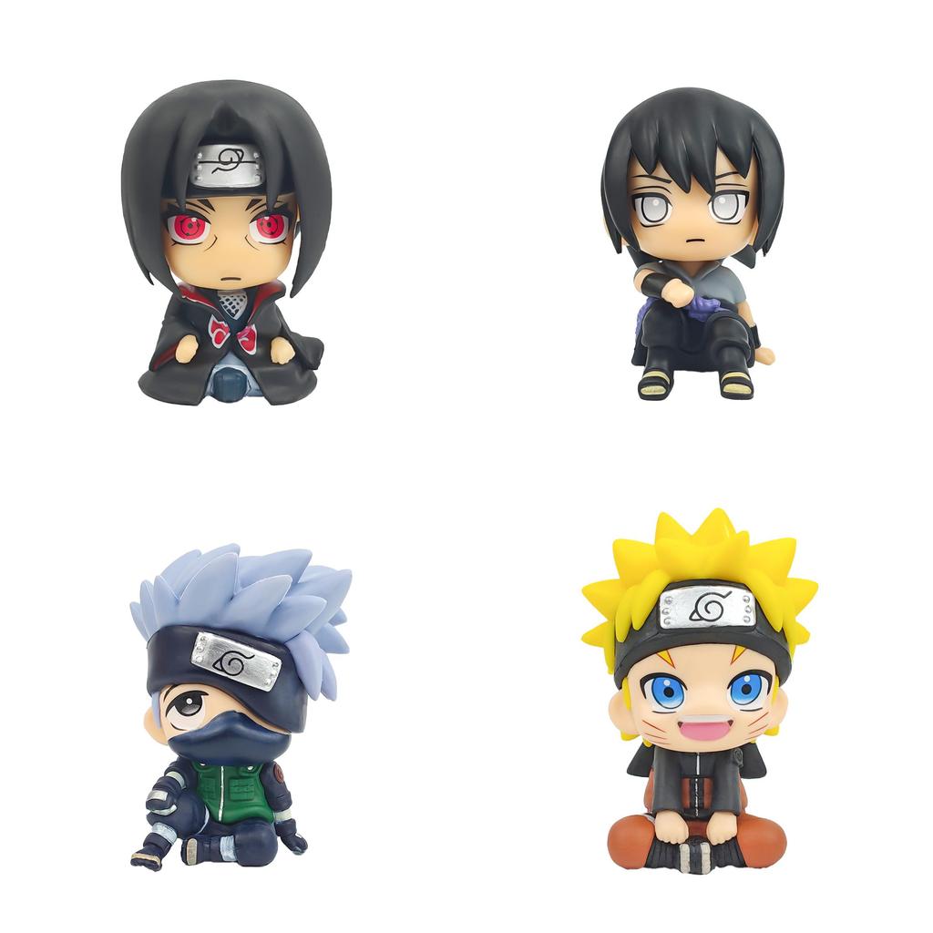 Naruto Pvc Collectible Figurine Set With Pose For Desk Decor