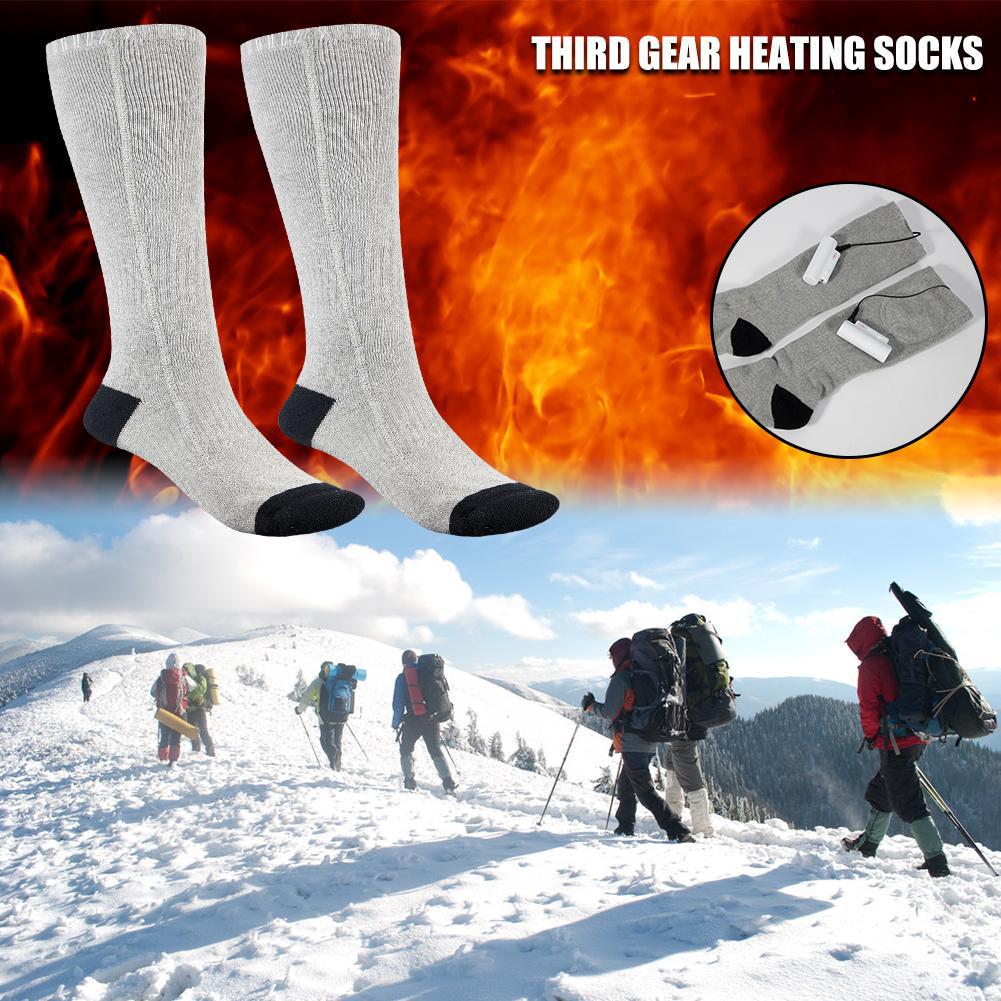 Rechargeable Electric Heated Socks - Unisex Winter Foot Warmers