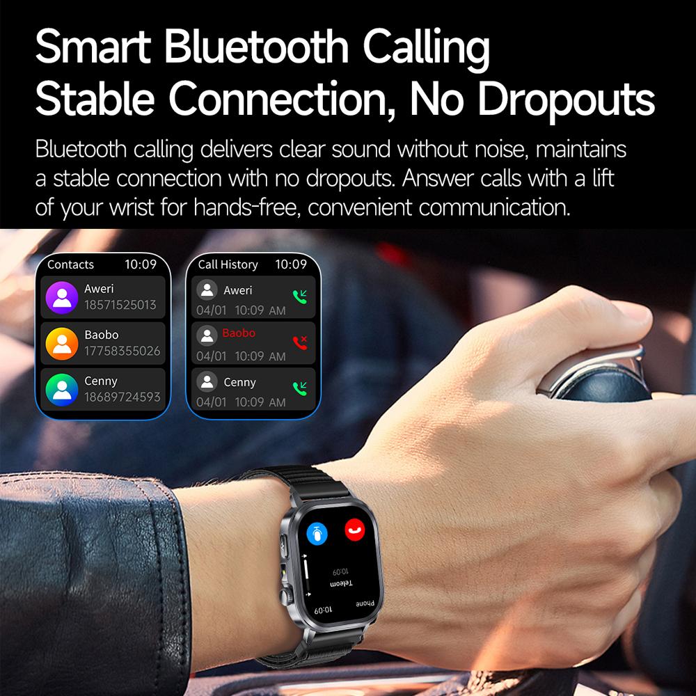 SACOSDING 2026 New Health Tracker Smart Watch Women Body Fat BMI Micro Physical Examination Bluetooth Call Smartwatch Men