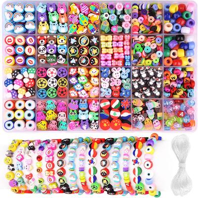 24 Vakjes Zachte Klei Kralen Set Kinder Armband Ketting Sieraden Accessoires Diy Materiaal