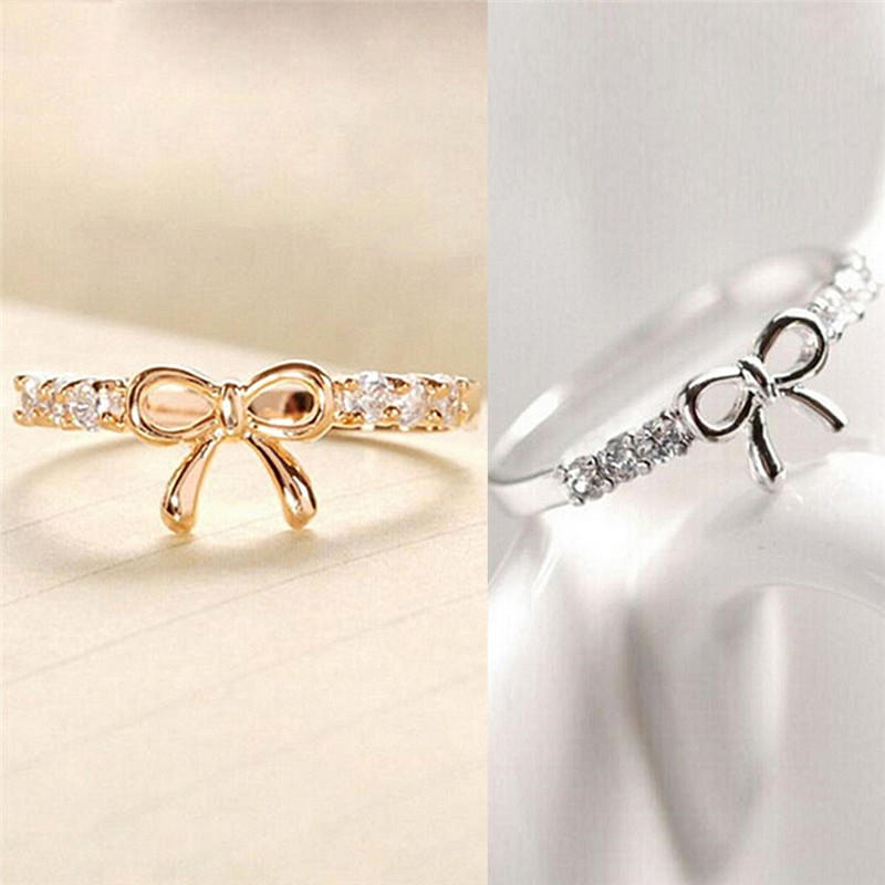 Womens' Sexy Butterfly Jewelry  Simple Ladies  Bow Ring