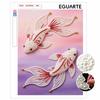 Pearl Painting Art Painting Kit for Adults and Beginners, Double Koi Fish Sparkling Painting Craft Home Wall Decor Handmade Gift