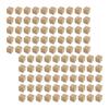 100 Pieces Wooden Blocks Square for Making Numbers Crafting Puzzles