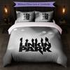 Linkin Park Print 3Pcs Bedding Set Duvet Cover With Two Pillowcases Soft Bed Linen For Household Bedroom
