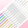 5PCS Highlighter Pen Collection Multiple Series Available Double Headed Colored Fluorescent Pen Student Stationery Supplies