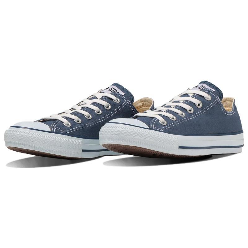 Converse All Star Series CANVAS ALL STAR OX Wear-resistant and lightweight low-top canvas shoes unisex style dark blue