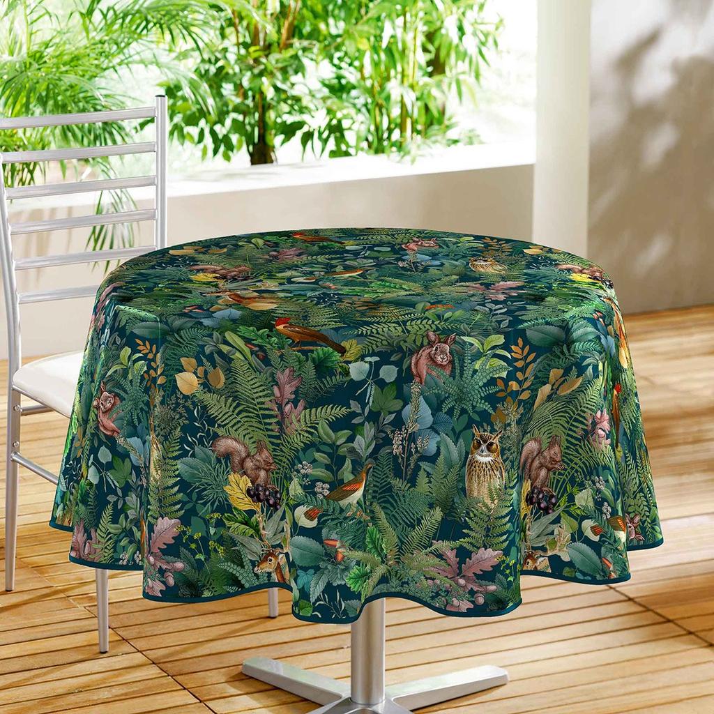 Buy Round Waxed Tablecloth 160 Cm Fairy PVC at affordable prices — free