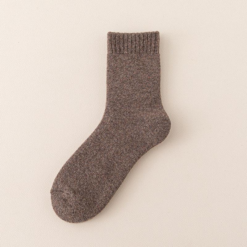 Terry Socks Winter Stockings Fleece Warm Wool Socks Solid Color Cotton Socks Casual Tube Socks Thickened And Versatile