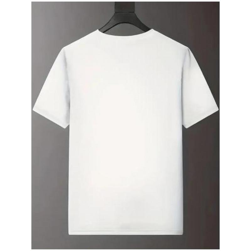 European Size Men' Chef-Themed Culinary T-Shirt - Loose Fit Short Sleeve Crew Neck Top with Chef & Utensil Print, Suitable for Chefs, Waiters