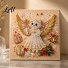 Handmade Christmas Gift for Kids DIY Faux Pearl Painting Art Kit Cute 3D Beads Decompression Craft Family Adults Beginner Holiday Gem Kit Home Wall