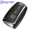 Jingyuqin 3/4 Tasten Fernbedienung Schlüsselgehäuse Für Hyundai Genesis 2013-2015 Santa Fe Equus Azera IX45 Fob TOY40