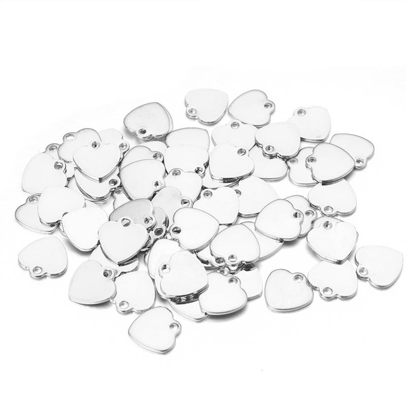 20pcs/lot Stainless Steel Extend Chain Tags Small End Tail Charm Pendant For DIY Bracelet Necklace Jewelry Making Accessories