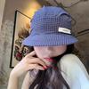 Lace Headscarf Baseball Hat Plaid Strappy Bandana Cap Fashion Sunscreen Headscarf Hat  Summer