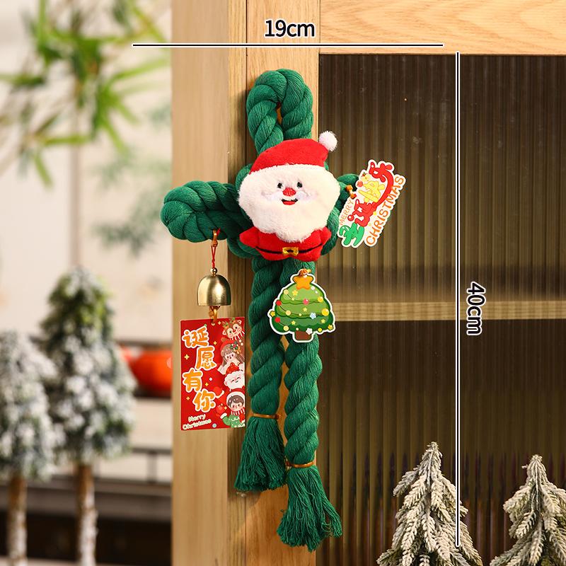 Hand Woven Christmas Tree Ornament Finished Crochet Christmas Tree Christmas Gift for Women Girls Desk Accessories