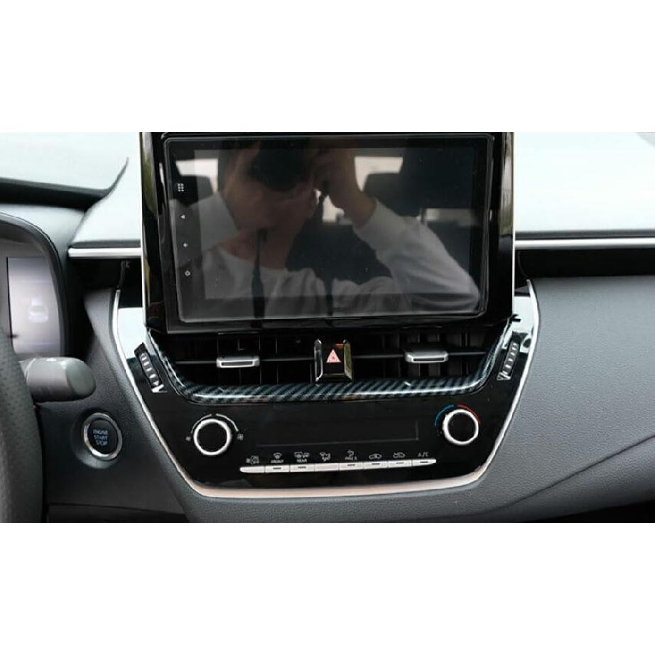 Car Accessories Fit for Toyota Corolla 2020 2021 2022 2023 ABS Center Console Air Condition Panel Cover Trim 1PC SRT (Carbon Fiber)